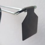 Metalen prijslabel voor dubbele blisterhaken (RVS) (100 stuks)