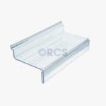 Legbord / Schoenschap slatwall transp polystyreen 100x250mm