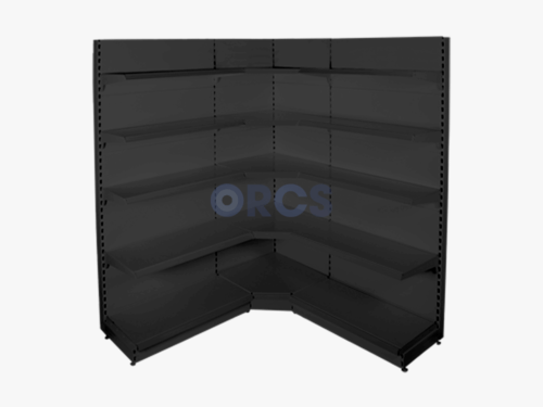 Hoekstelling-RAL-9005-4;3 Hoekstelling - RAL9005 (240 x 37) - Afbeelding 1