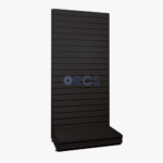 Wandstelling slatwall achterwand - RAL9005 - Zwart (180 x 100 x 37)