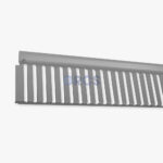 Metalen verdeellijst achterrand 1000mm - RAL9006