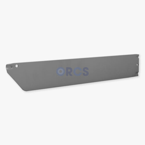 Metalen tussenschot glad - RAL9006