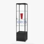 rcs winkelstellingen vitrine rcs 500 zwart met LED verlichting
