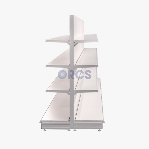 Complete gondolastelling legborden RAL9001 3 meter