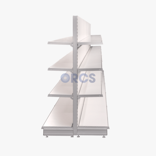 Complete gondolastelling legborden RAL9001-5 meter Complete gondolastelling legborden RAL9001-5 meter