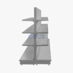 Complete gondolastelling legborden RAL9006 3 meter