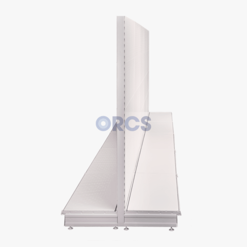 Complete gondolastelling perfo RAL9001-5 meter Complete gondolastelling perfo RAL9001-5 meter