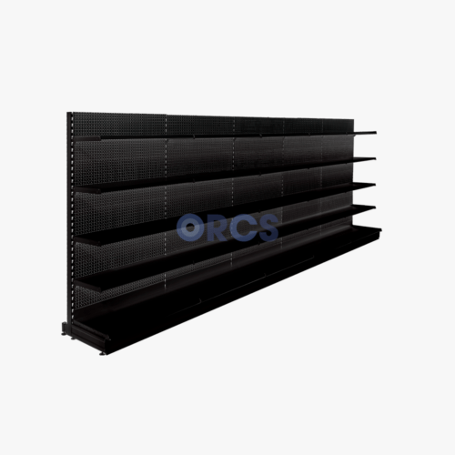 Complete wandstelling legborden RAL9005-5 meter Complete wandstelling legborden RAL9005-5 meter
