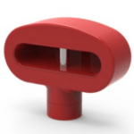 Slot voor dubbele blisterhaak  Ø4.0mm rood